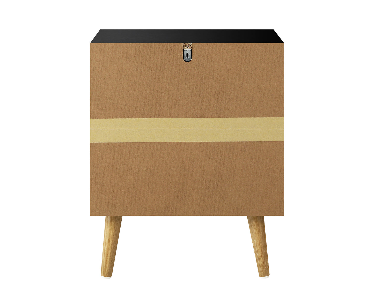 Bedside Tables 2 Drawers Side Table Bedroom Furniture Storage Black