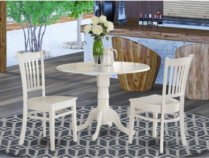 3 PC Small Kitchen Table Set-Kitchen Table and 2 Kitchen Chairs.