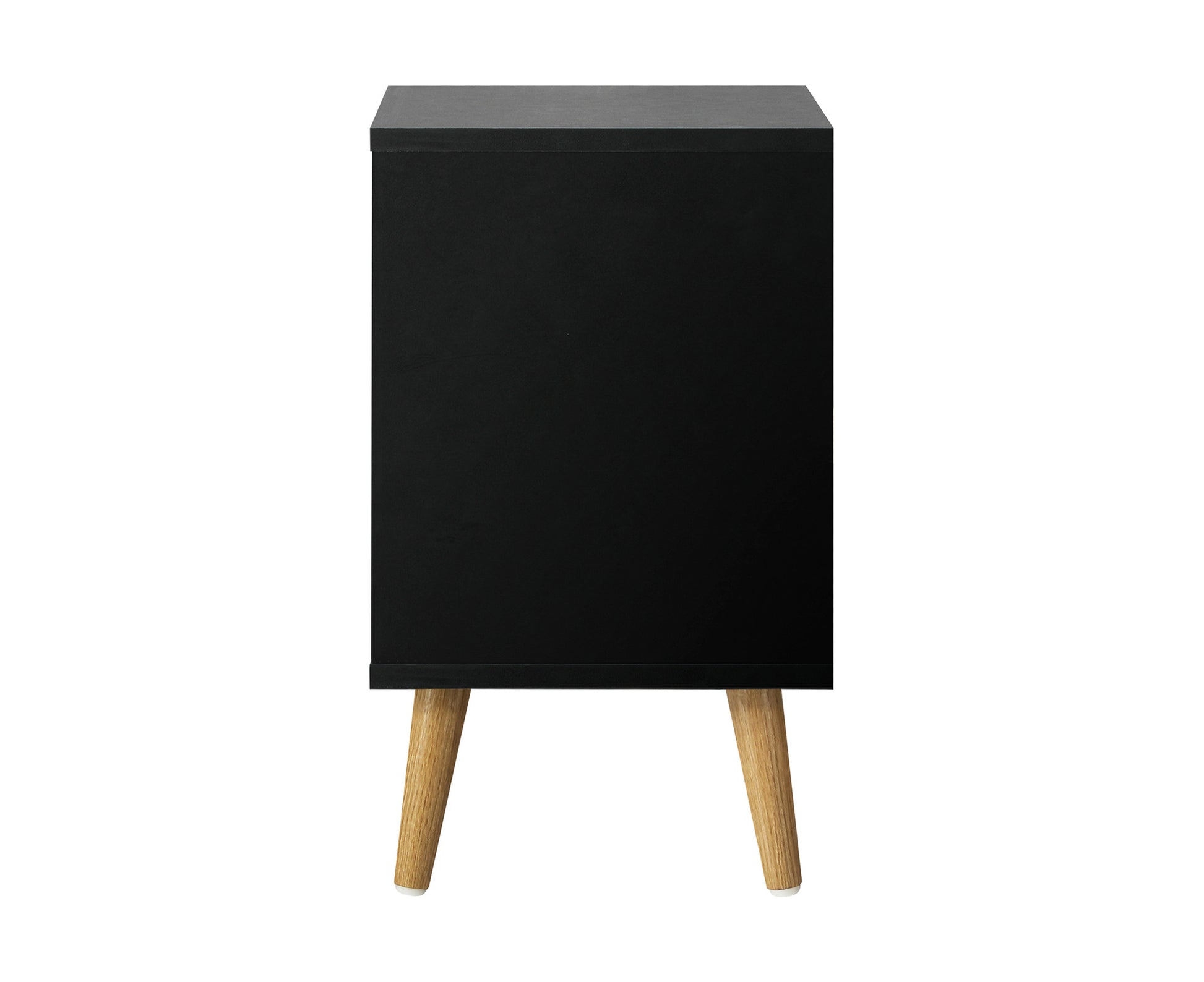 Bedside Tables 2 Drawers Side Table Bedroom Furniture Storage Black